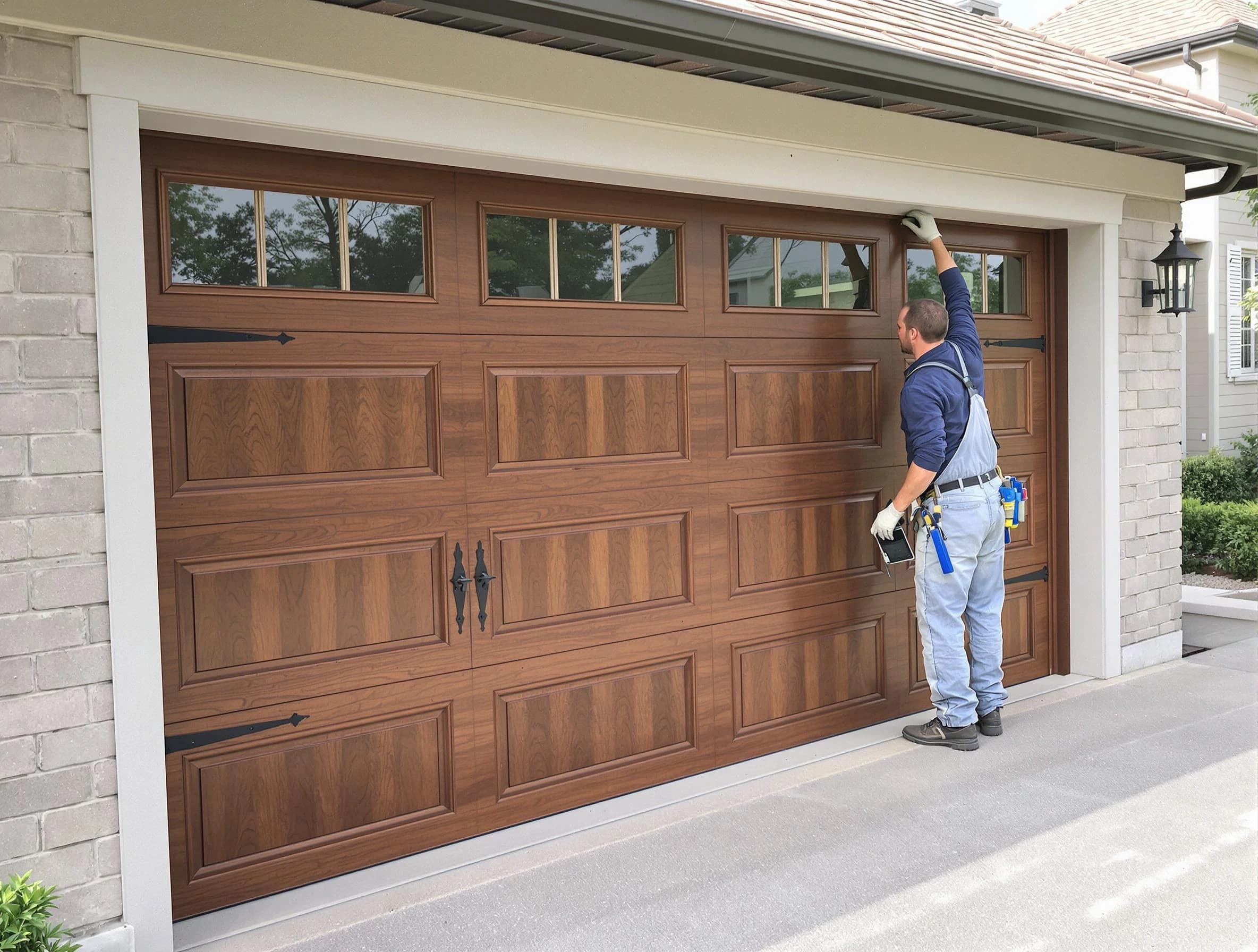 Custom garage door showcase by Chickasha Garage Door Repair in Chickasha