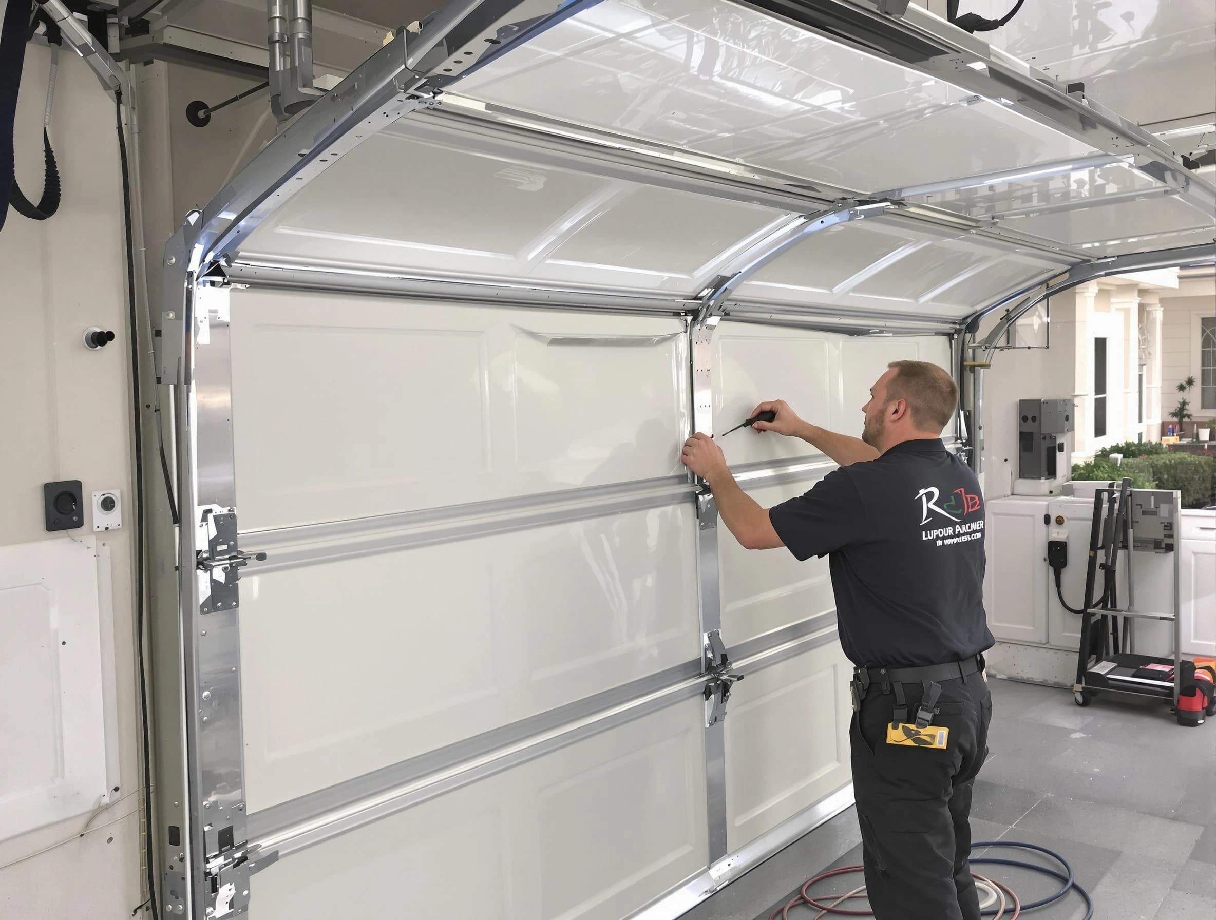 Chickasha Garage Door Repair professional performing panel repair in Chickasha